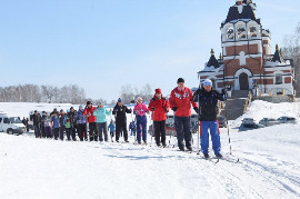ОО «Союз женщин» Искитима принял участие в первом в городе «Лыжном переходе», посвященном Дню Победы в ВОВ.