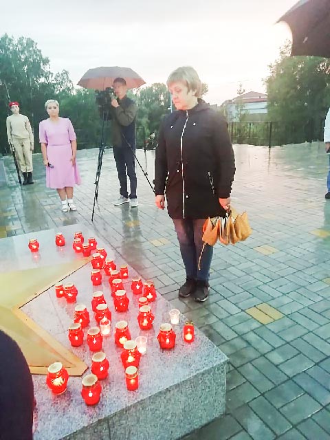 Виринея. Акция "Свеча Памяти".