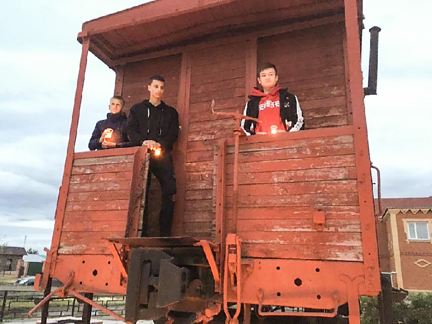 Карасук. Акция "Свеча Памяти".