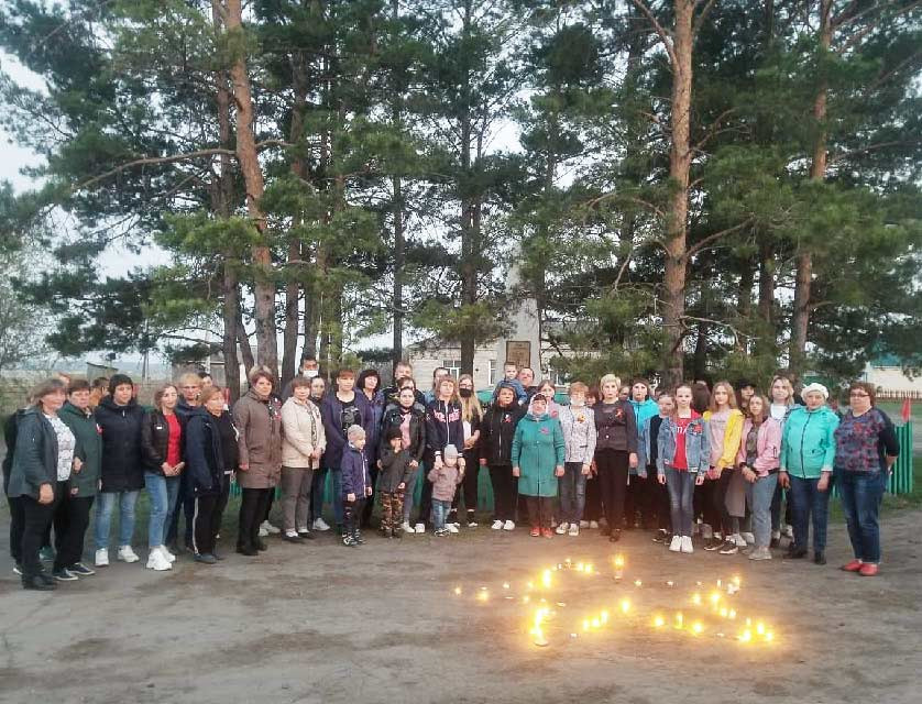 Венгеровский р-н. Акция "Свеча памяти".