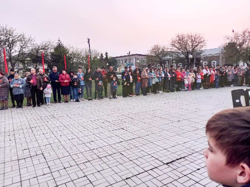 Венгеровский р-н. Акция "Свеча памяти".