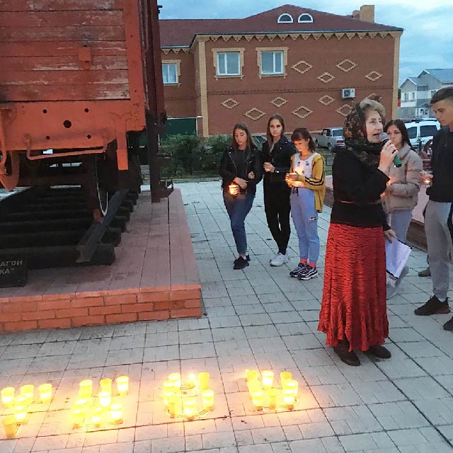 Карасук. Акция "Свеча Памяти".