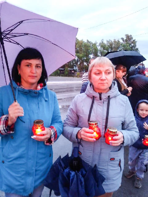 Виринея. Акция "Свеча Памяти".