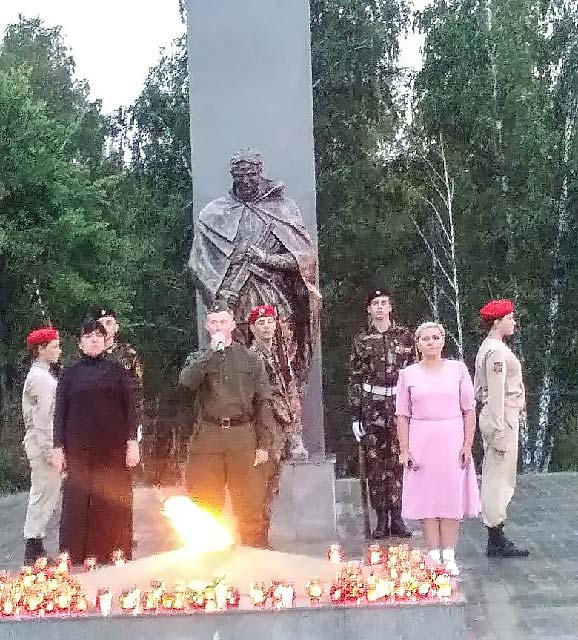 Виринея. Акция "Свеча Памяти".